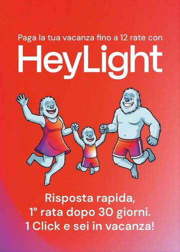 🔝 Prenota la tua vacanza con Heylight fino a 12 rate!