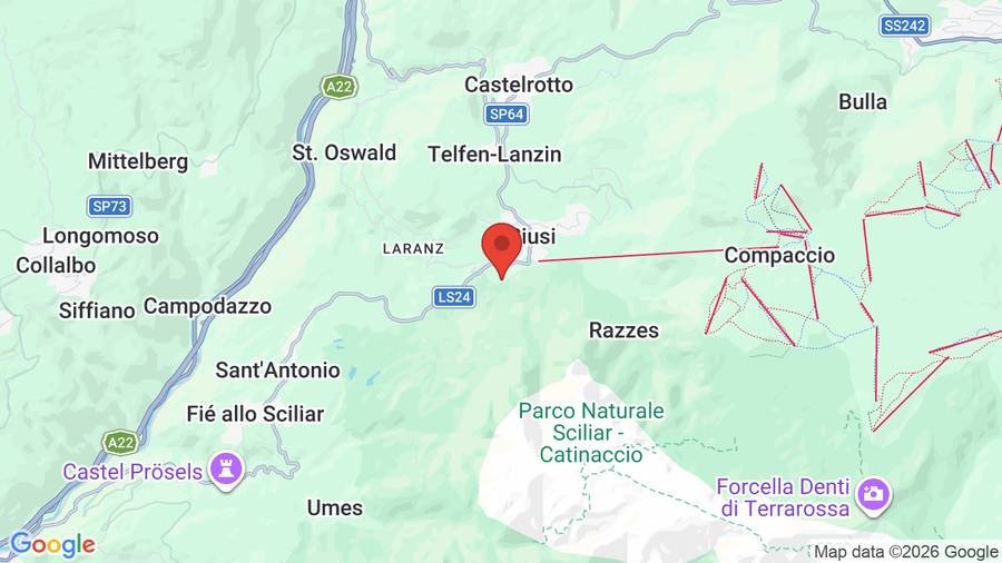 Mappa Hotel Salegg