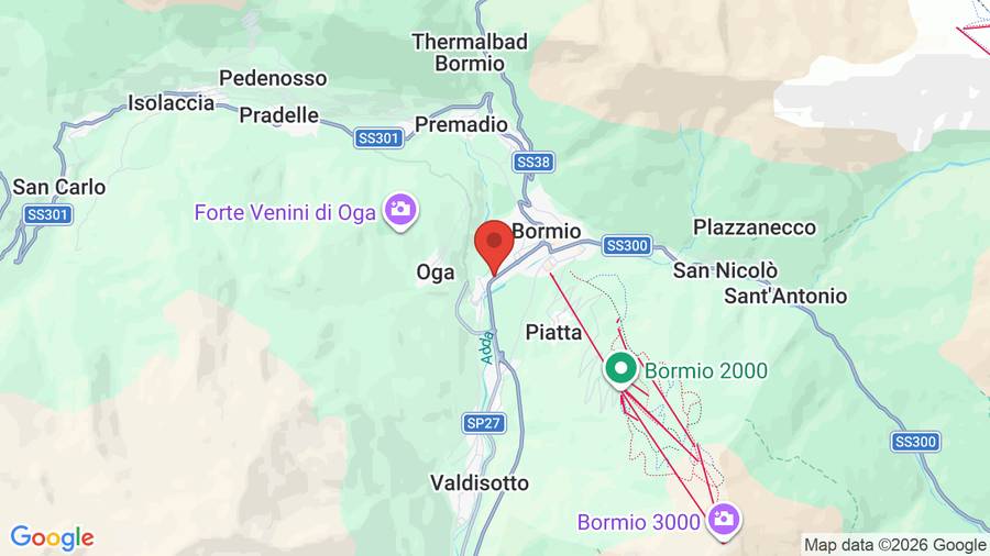 Mappa Baita Fanti Ski & Bike