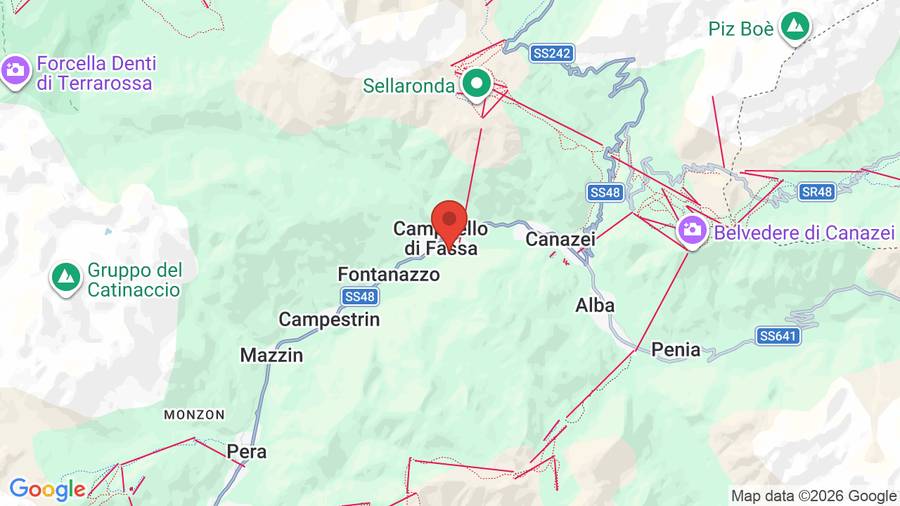 Mappa Hotel Sella Ronda