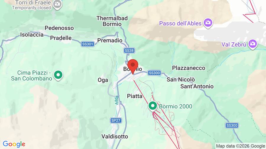 Mappa Sci Sport Bormio