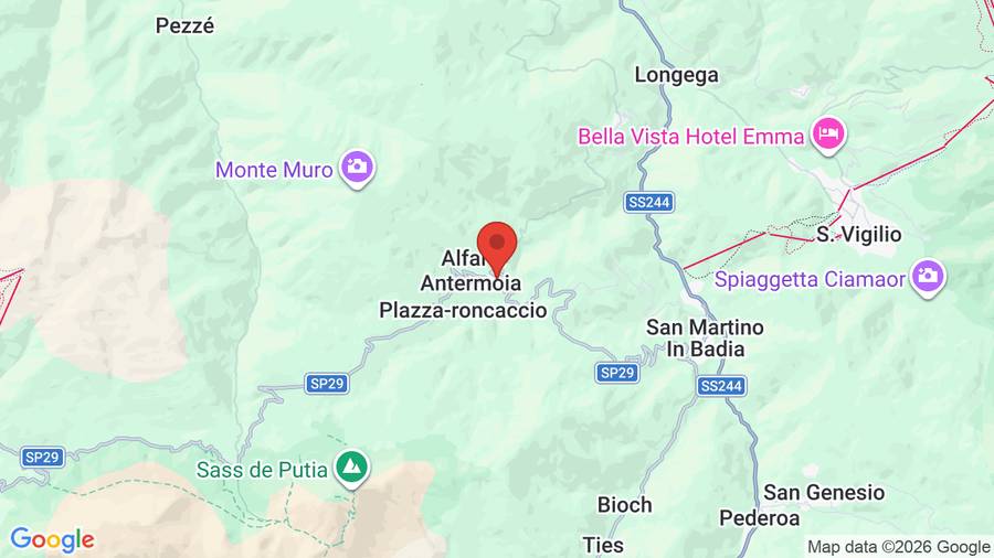 Mappa Hotel Pütia