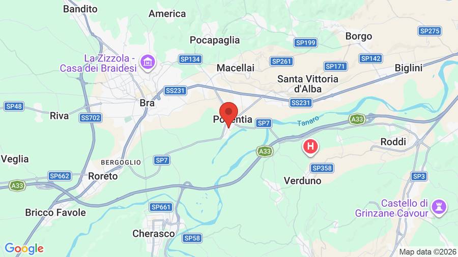 Mappa Albergo Corte Albertina