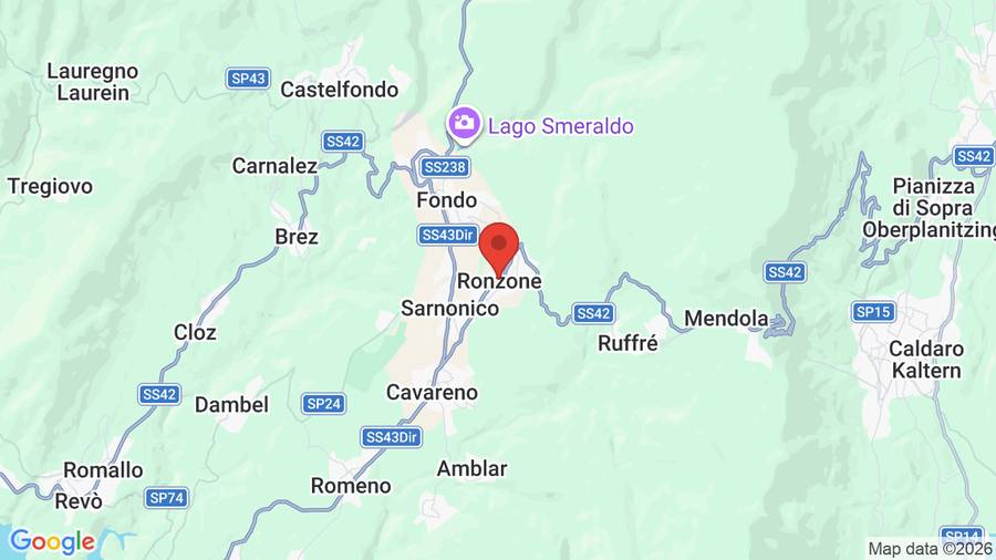 Mappa Hotel Stella delle Alpi
