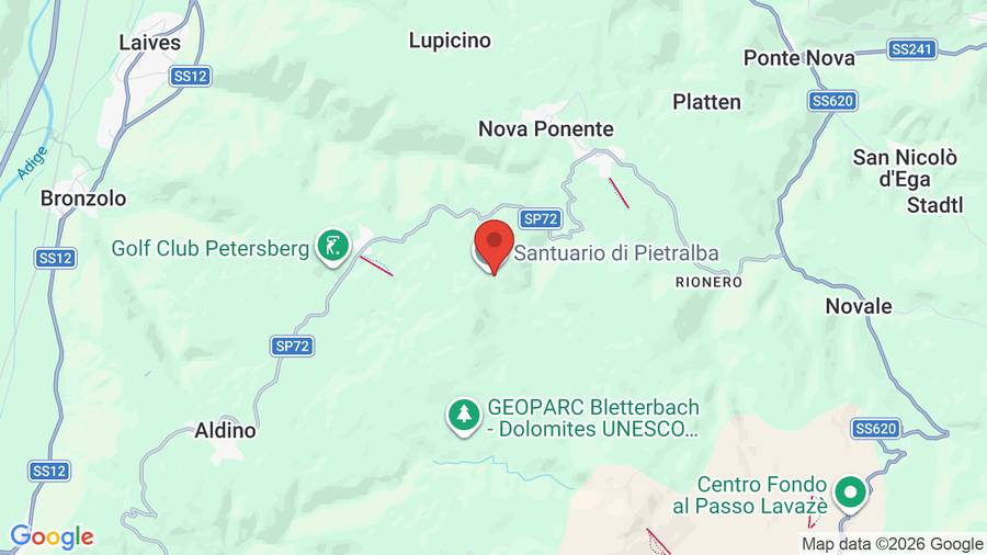 Mappa Hotel Corno Bianco