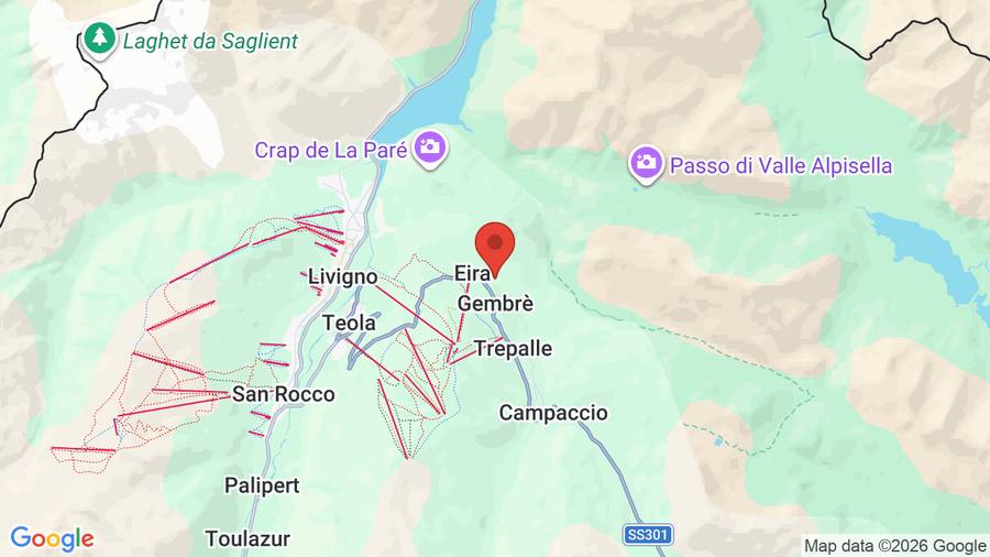 Mappa Chalet Li Baita
