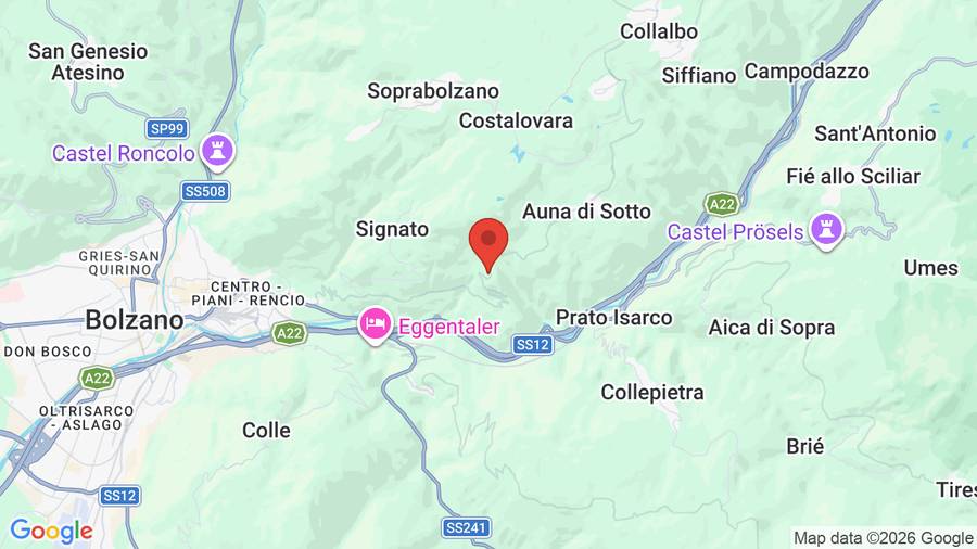 Mappa Panoramahotel Unterinnerhof