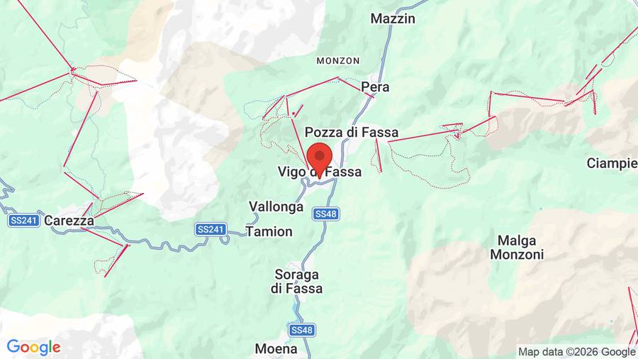 Mappa Hotel Cristallo