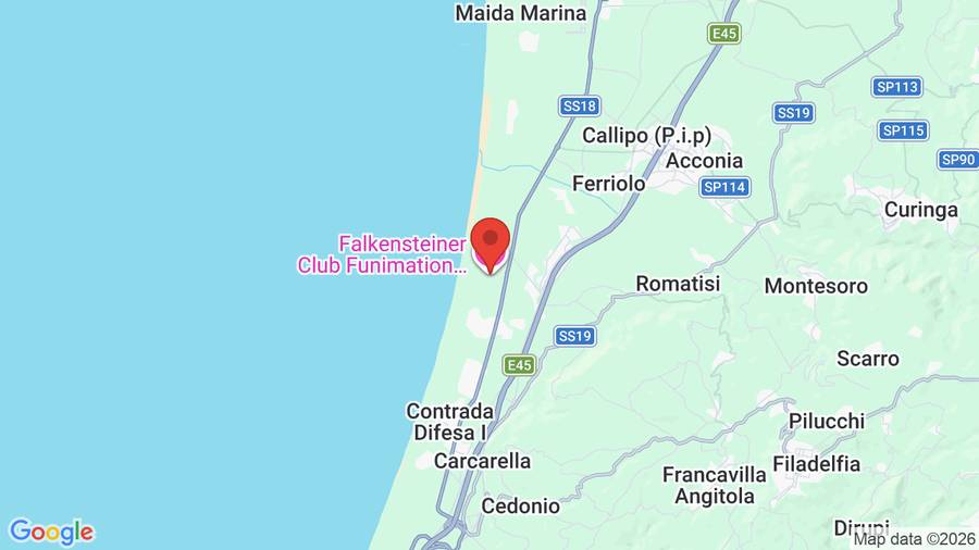 Mappa Falkensteiner Club Funimation Garden Calabria