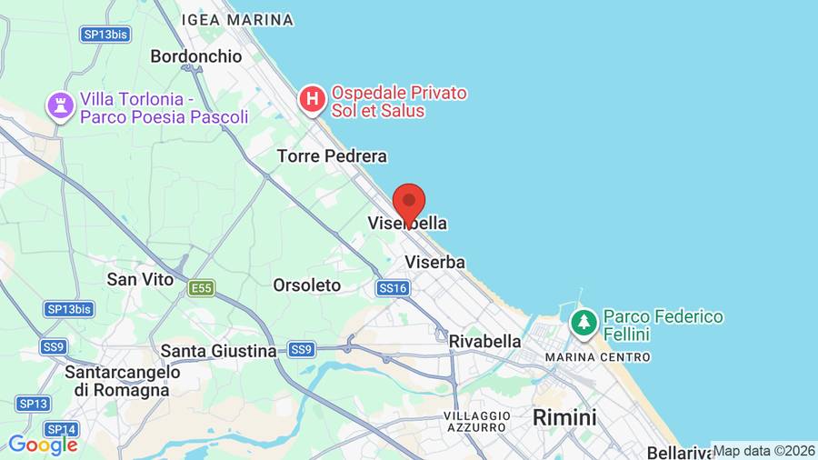 Mappa Hotel Villa dei Fiori