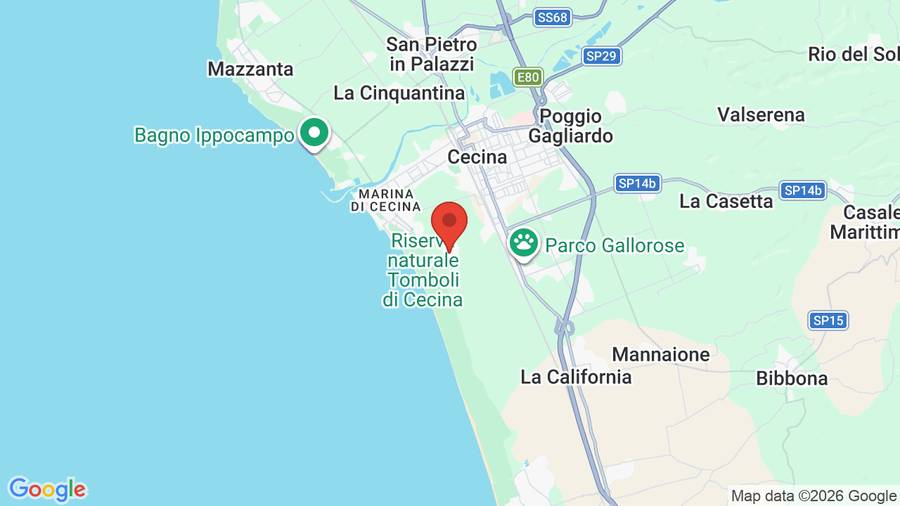 Mappa Villaggio Turistico la Cecinella