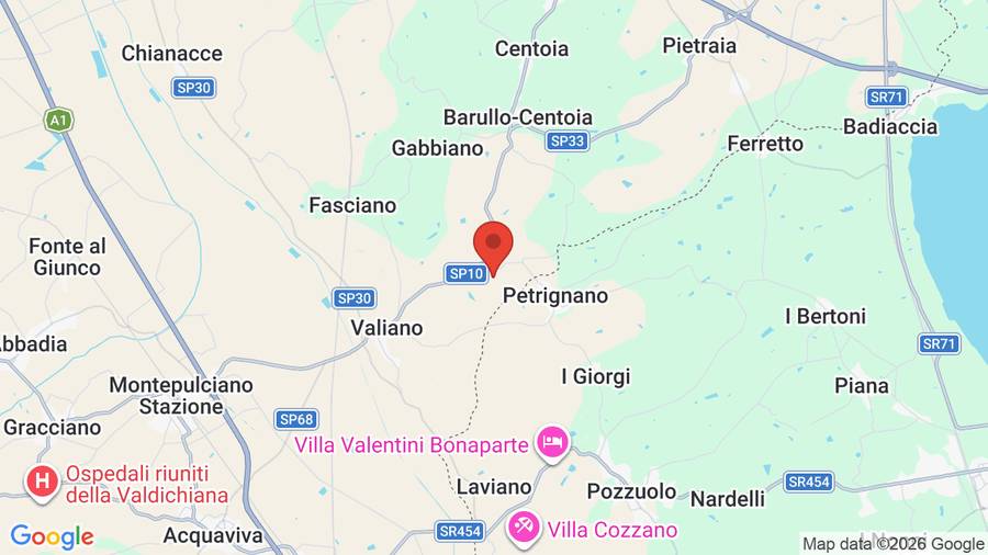 Mappa Borgo Tre Rose