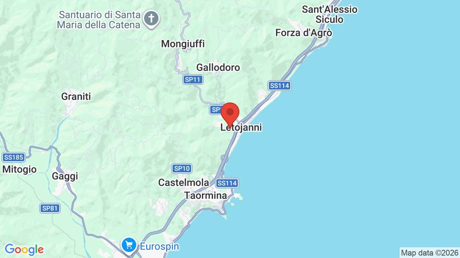 Mappa Hotel Olimpo Le Terrazze