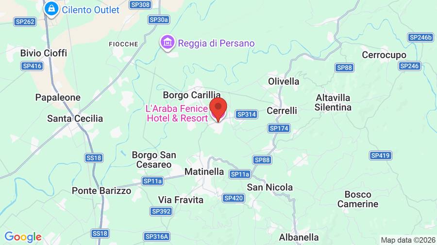 Mappa L'Araba Fenice Hotel & Resort