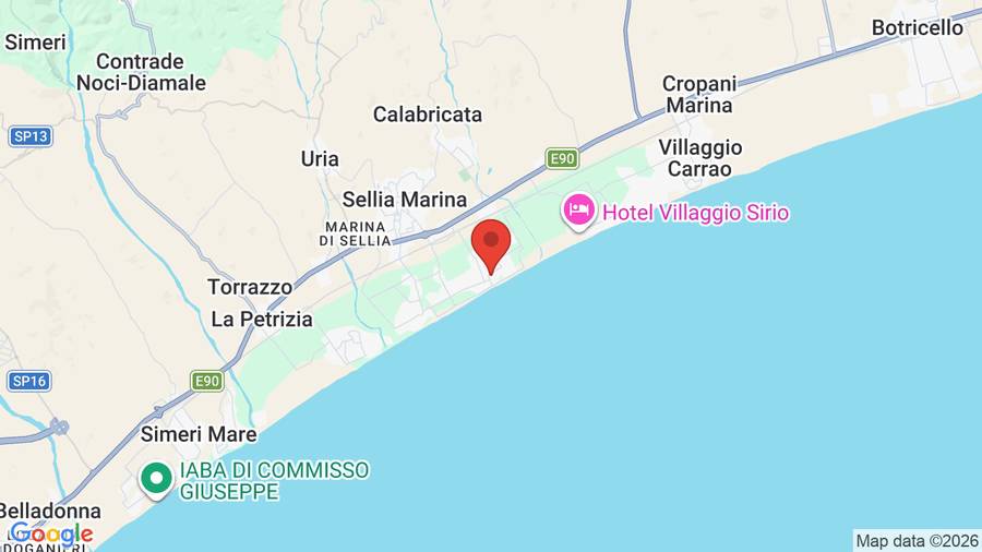 Mappa Costa Blu Villaggio Residence