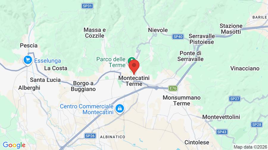 Mappa Hotel Adua & Regina di Saba