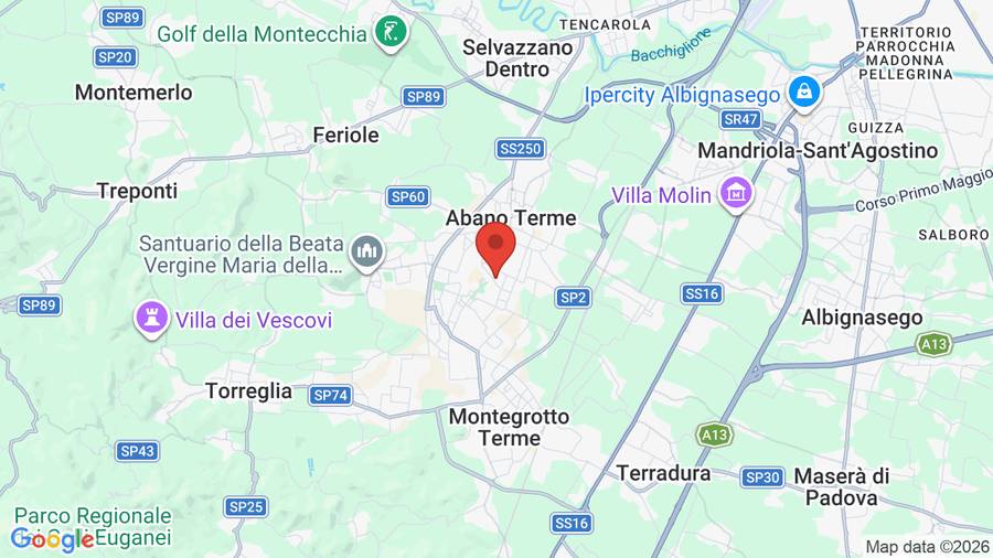 Mappa Hotel Terme Bologna