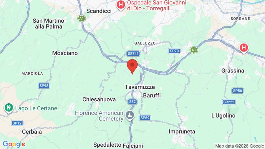 Mappa Villa Castiglione
