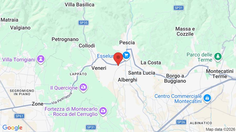 Mappa Hotel Villa delle Rose