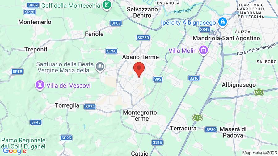 Mappa Hotel Al Sole Terme