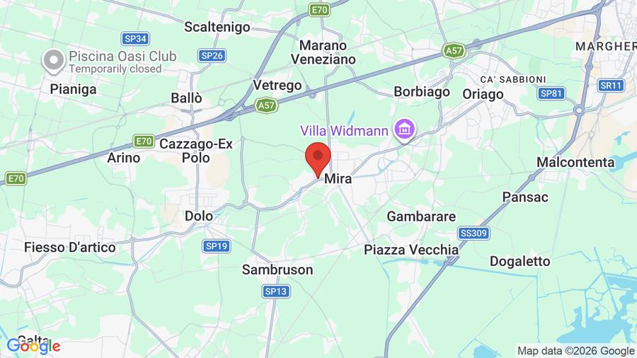 Mappa Relais Alcova del Doge