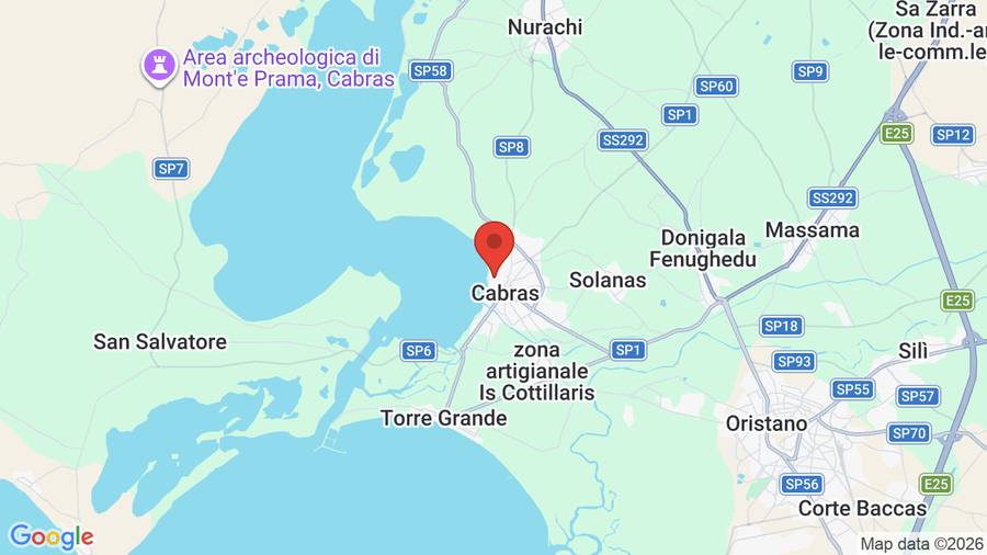 Mappa Aquae Sinis Albergo Diffuso