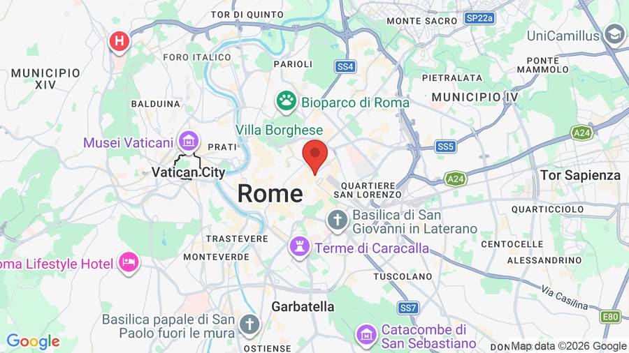 Mappa Albergo Nord Nuova Roma