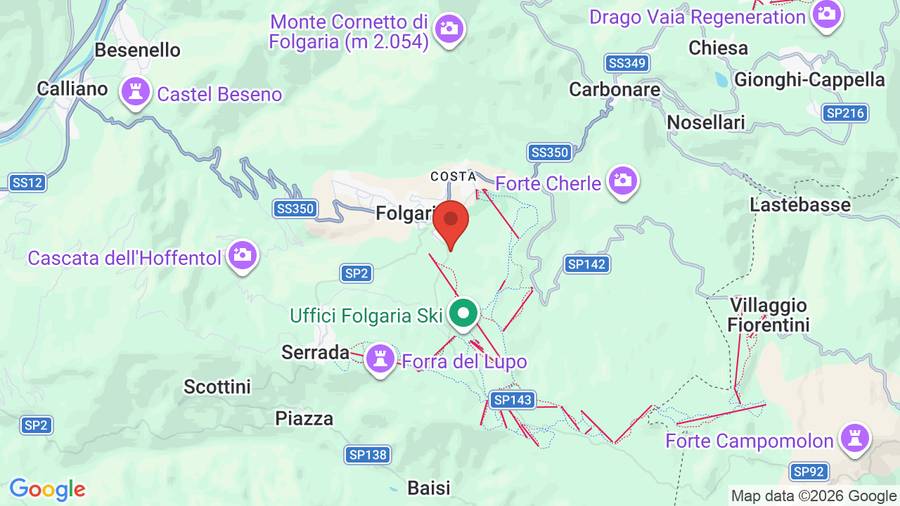 Mappa Hotel Casa Alpina