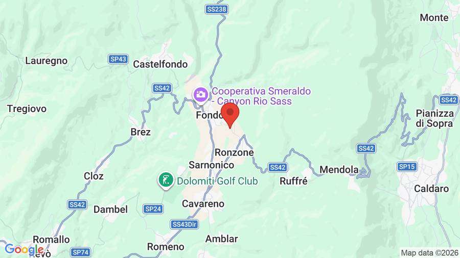 Mappa Albergo Bucaneve