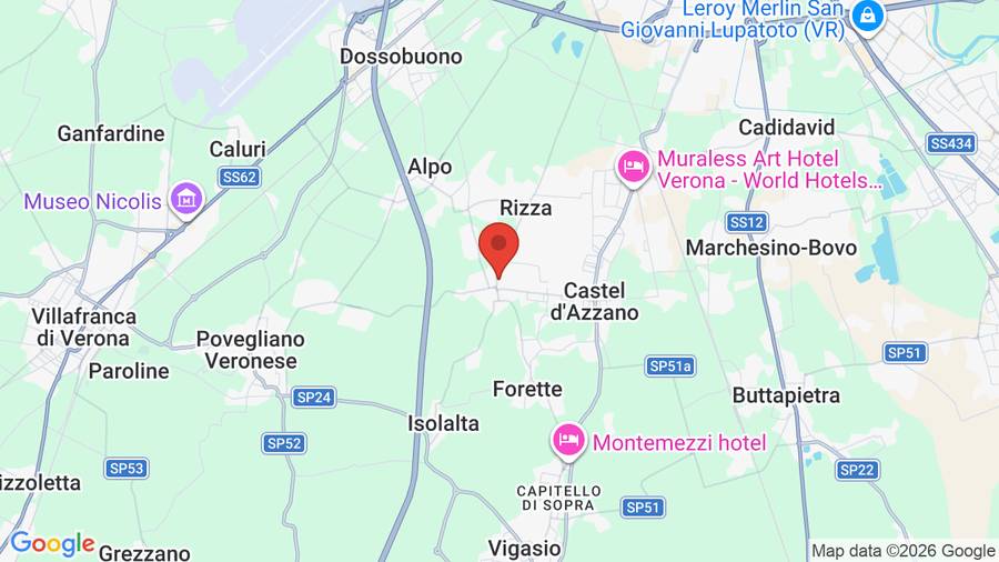 Mappa Hotel Villa Malaspina