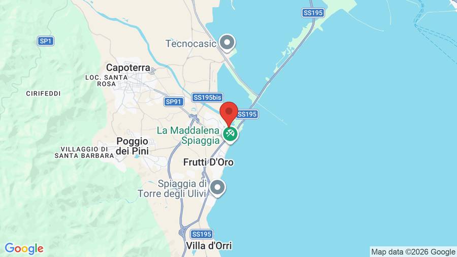 Mappa Hotel Santa Gilla