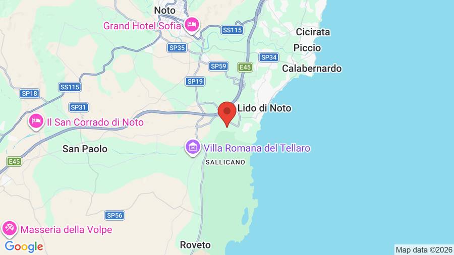 Mappa Hotel La Corte del Sole