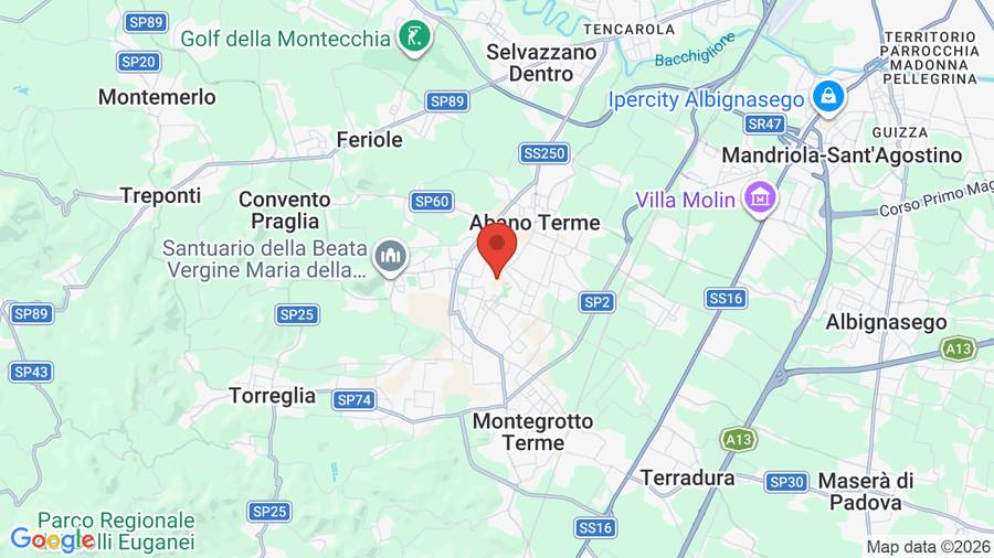 Mappa Hotel Terme Milano