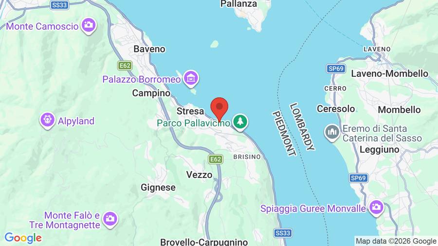 Mappa Hotel Milan Speranza Au Lac