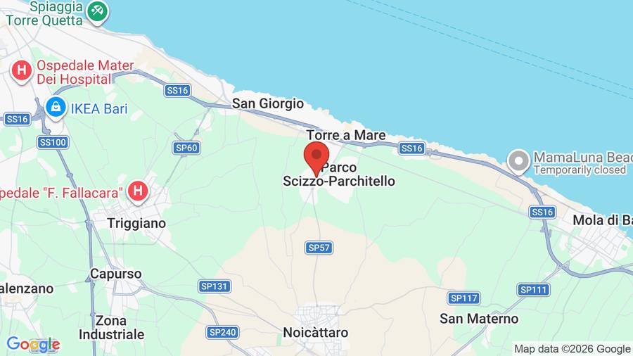 Mappa UNA Hotels Regina Bari