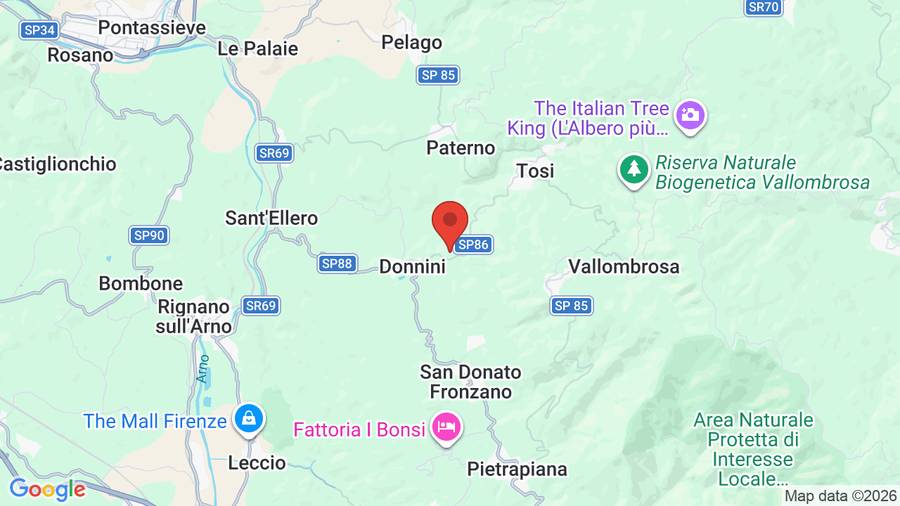 Mappa Villa Pitiana