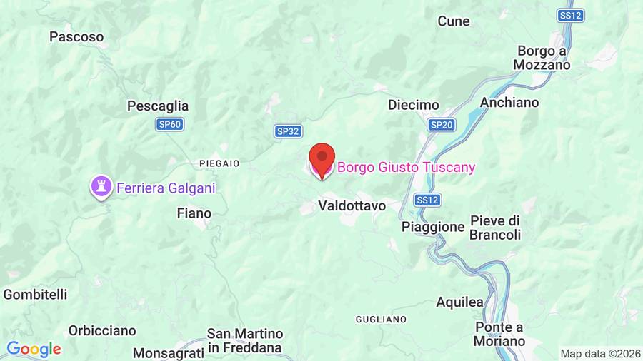 Mappa Borgo Giusto Tuscany