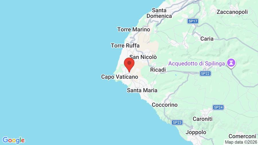 Mappa Hotel Calabrisella