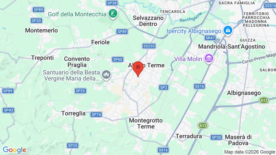 Mappa Hotel Terme Roma
