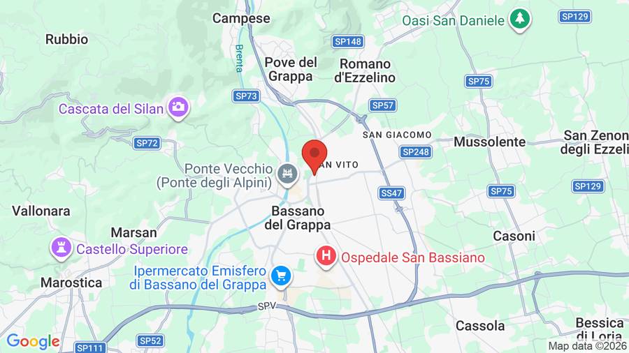 Mappa Bonotto Hotel Palladio