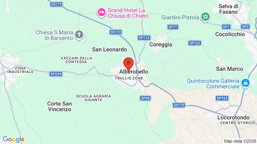 Mappa Giardino dei Trulli