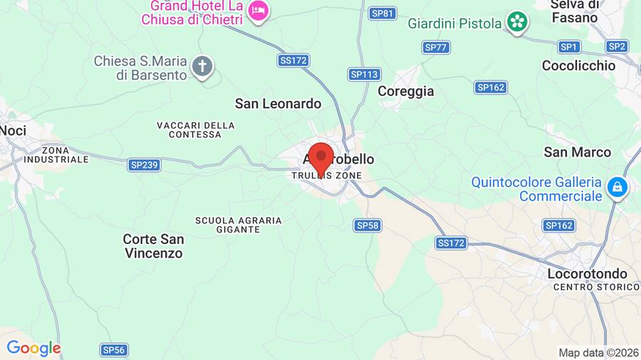 Mappa Sant'Antonio Albergo