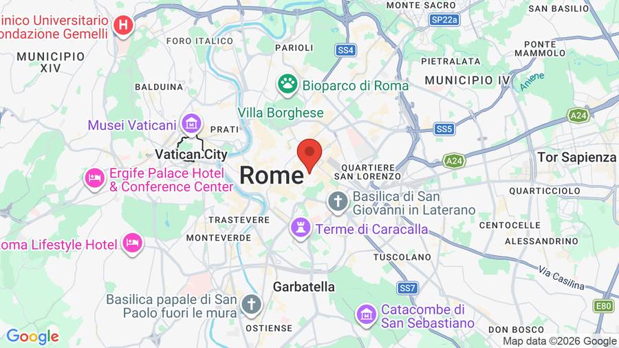 Mappa Hotel Valle