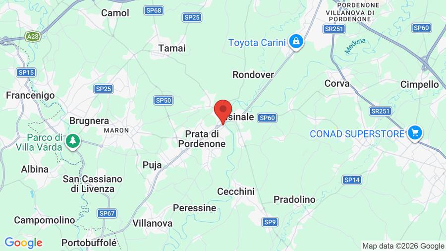 Mappa Hotel PrataVerde