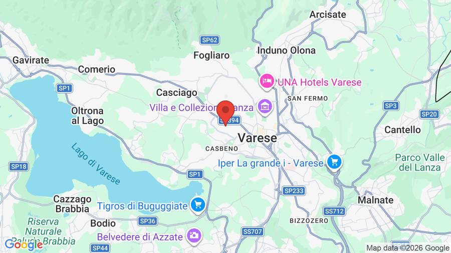 Mappa Palace Grand Hotel Varese