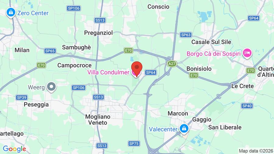 Mappa Hotel Villa Condulmer