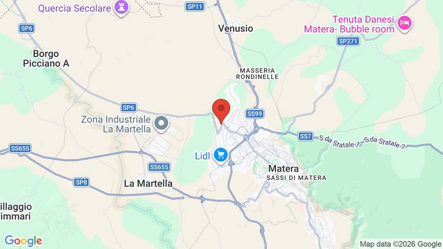Mappa Hotel Dimora del Monaco