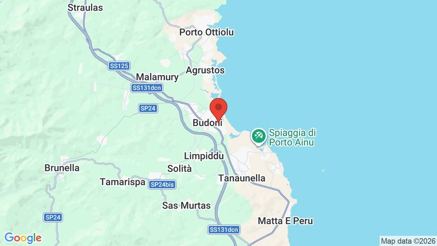 Mappa Le Dimore di Budoni