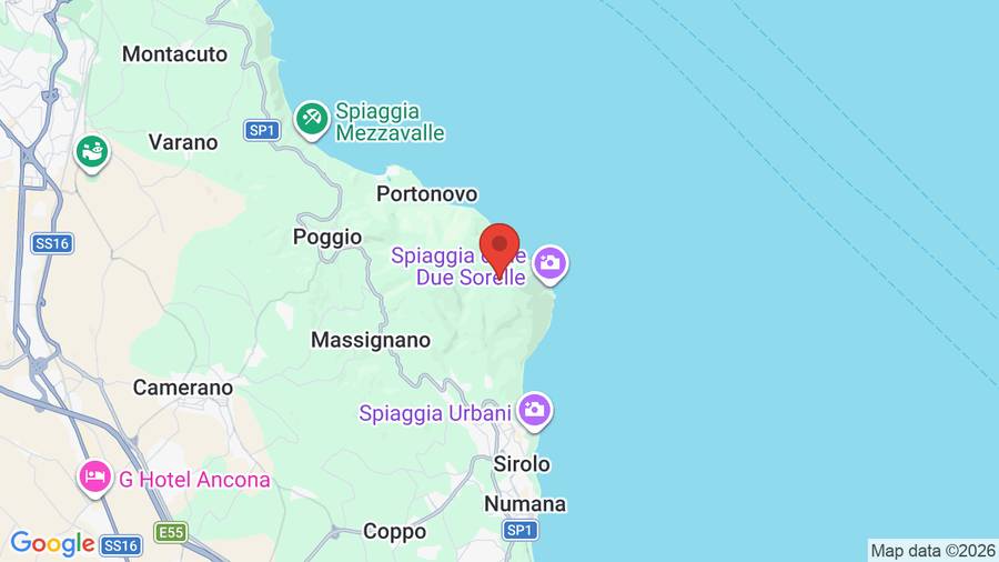 Mappa Hotel Monteconero