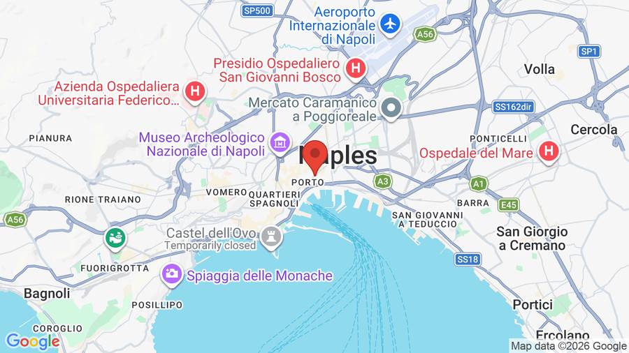 Mappa Hotel Napoli's Gold